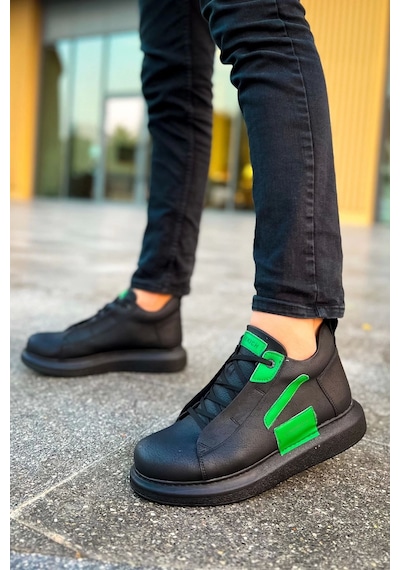 Saklımoda Ch131 Gst Frogner Erkek Bot Sıyah / Yesıl Çok Renkli