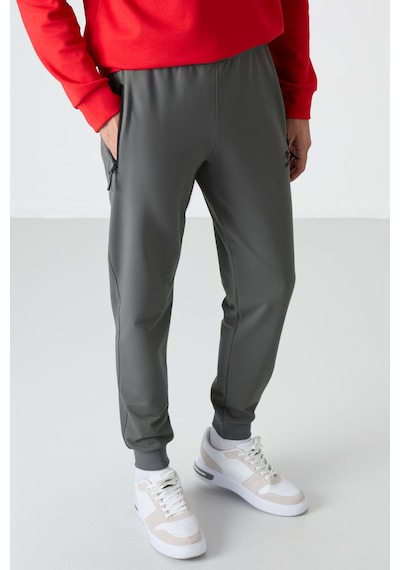 Tommylife Standart Kalıp 2li Paket Haki-siyah Erkek Eşofman Alt - 84587 Haki - Siyah
