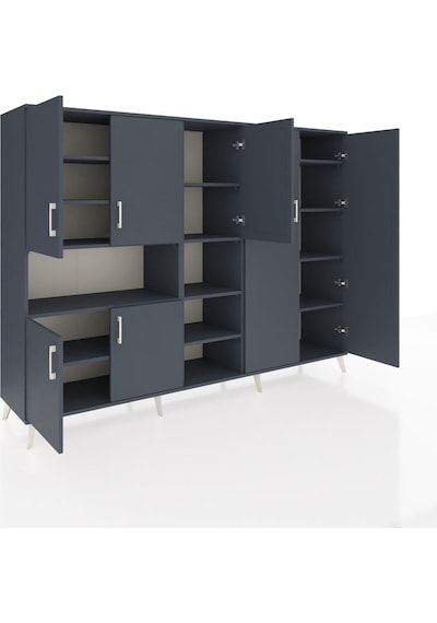 Hyperion Dolap 13 Raflı 7 Kapaklı 220x44x163 Antrasit-antrasit Antrasit-antrasit Hyperion Dolap 13 Raflı 7 Kapaklı 220x44x163 Antrasit-antrasit Antrasit-antrasit