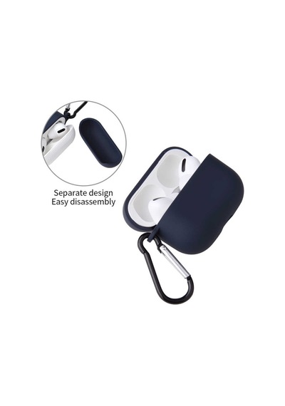 Lexroo Apple AirPods Uyumlu Pro Kılıf Airbag 11 Silikon - Lacivert