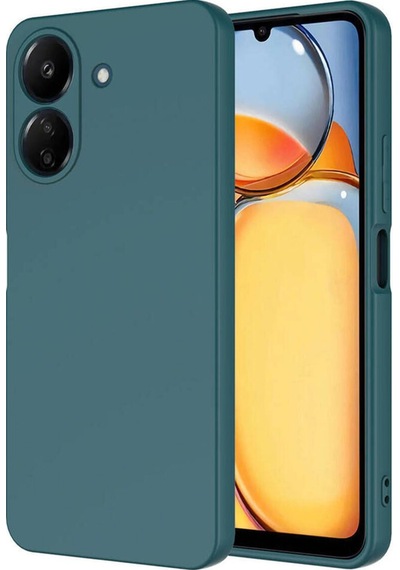 Xiaomi Poco C65 Kılıf Zore Mara Lansman Kapak Koyu Yeşil