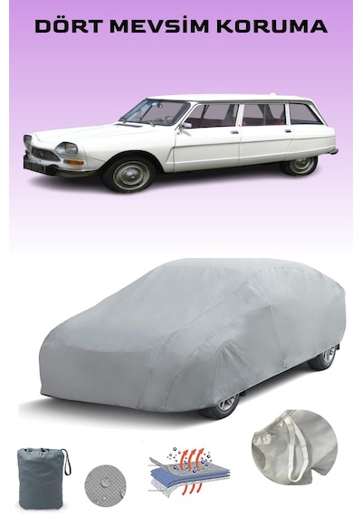 Gri Citroen Amı Super Break Araba Brandası, Oto Örtüsü, Araba Çadırı Gri
