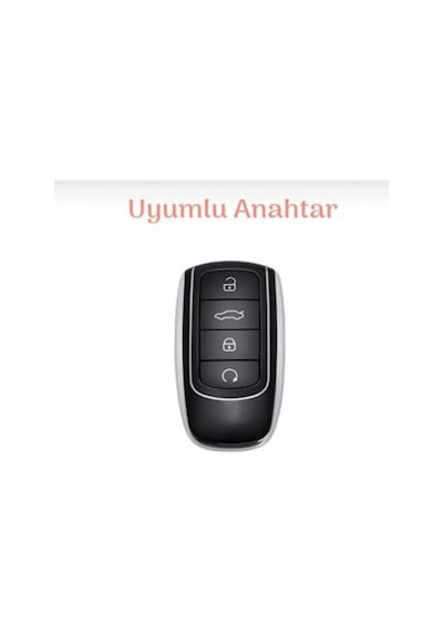 Chery Tiggo 8 Pro Omoda 5 Anahtar Kılıfı Beyaz/gold Lüx