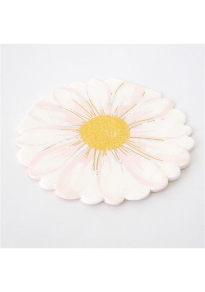 Meri Meri - Wild Daisy Napkins - Yabani Papatya Peçeteler - 16'lı