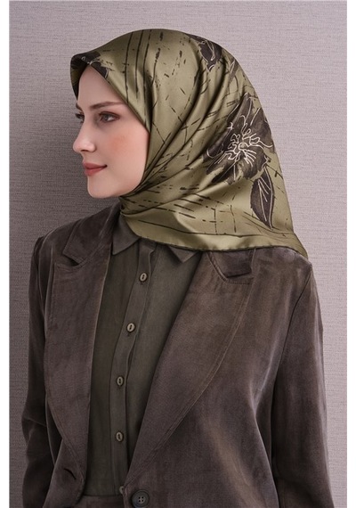 Armine Saf İpek Twill Eşarp 9617d 32 Bal Köpüğü