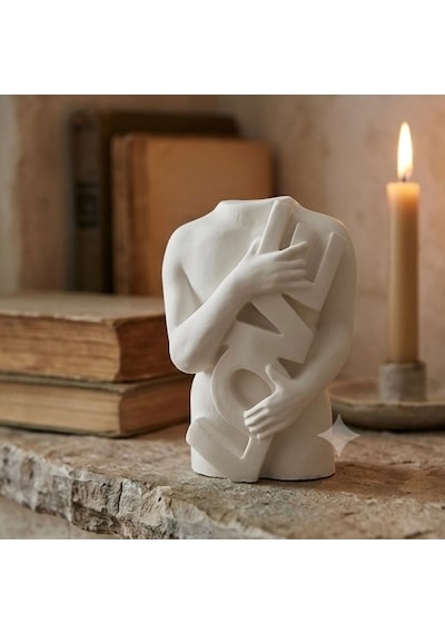 Dekoratif Love Heykel Silikon Kalıp 9,7x3,8 Cm