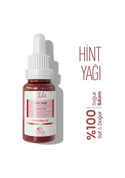Tala Hint Yağı Castor Oil %100 Saf Ve Doğal Soğuk Sıkım 20 ML