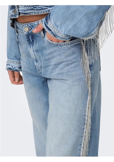 Only Onlsunset Cobaın Reg Rhıne W Red Dnm Cro Kadın Light Blue Denim Denim Pantolon - 15342633