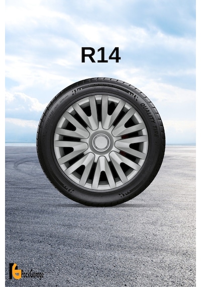 Chevrolet Kalos 14'' İnç Jant Kapağı 4 Adet Gri G111