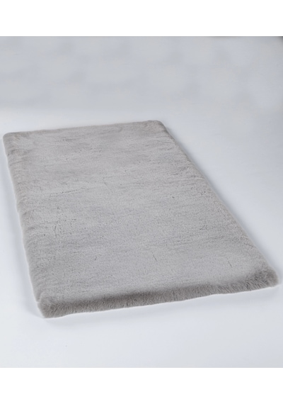 Apex Palma Gri Peluş Post Halı Gri
