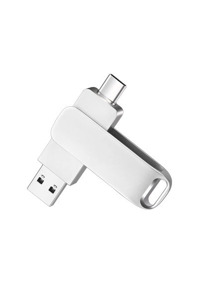Metalik Kompakt Type-c Usb Flash Drive 64gb Çift Arabirim Ofis Ve Eğitim İçin Taşınabilir Depolama