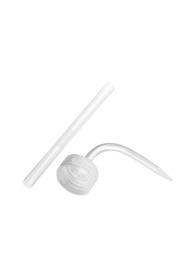 Borox Piset Pe Plastik Uzun Form Şeffaf Renkli Yıkama Şişesi 500 ML