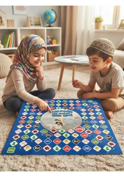 Kiblegâh Dini Bilgiler Oyun Seti Eğitici Ve Eğlenceli İslami Zihinse Gelişim Destekleyici Oyun