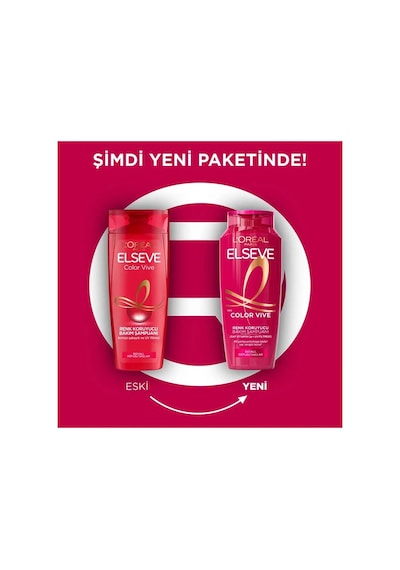 3 Adet Elseve Şampuan 300 Ml Colorvive Renk Koruyucu Bakım
