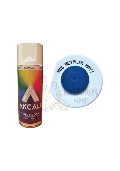 Akçalı Sprey Boya METALİK MAVİ (Simli) 400 ml - 355