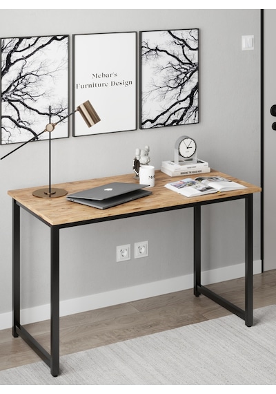 Narin Çalışma Masası Ofis Masası Bilgisayar Masası 120x60cm- Atlantik Çam Çam Narin Çalışma Masası Ofis Masası Bilgisayar Masası 120x60cm- Atlantik Çam Çam