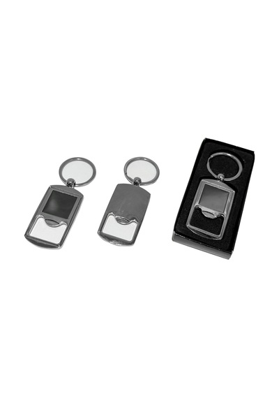 Özel Üretim Promosyon Logolu Hediyelik Kurumsal Şık Gümüş Metal Açacaklı Anahtarlık Metal 99003553