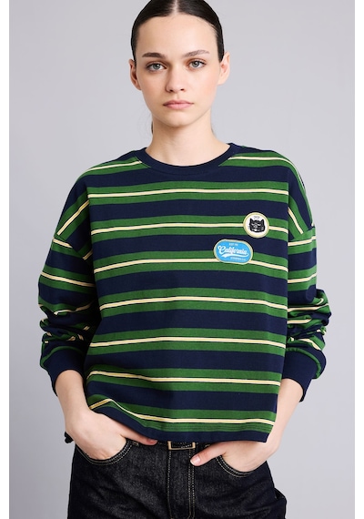 Defacto Loose Fıt Bisiklet Yaka Sweatshirt I2418ax26aunv241 Lacivert-nv241