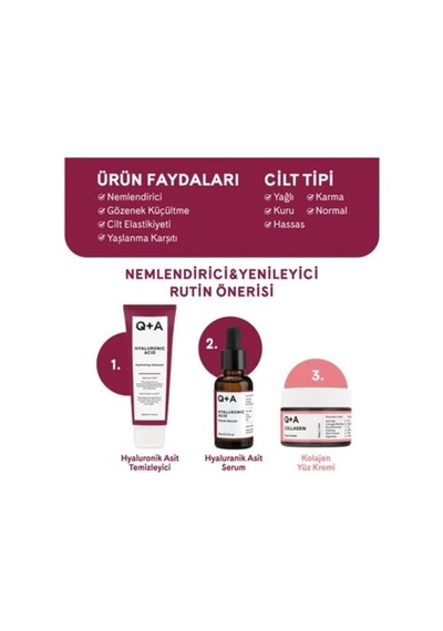 Q+a Hyalüronik Asit Serum, 30 Ml