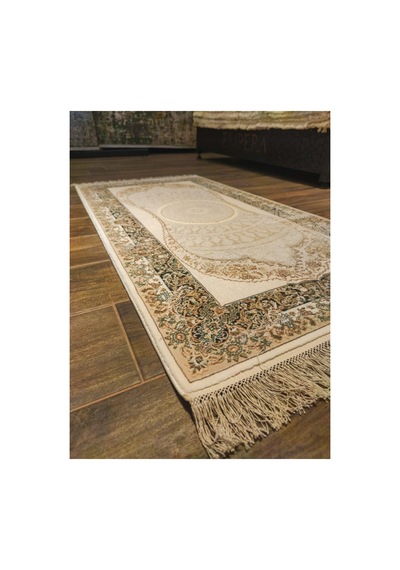 Woven Classıc 02c Krem-yeşil Halı Çok Renkli