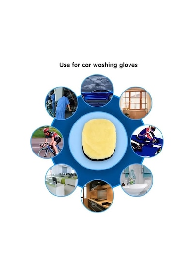 Mikrofiber Araba Yıkama Eldiveni Çift Taraflı Oto Temizleme Ve Parlatma Bezi Yumuşak Çizmez Yapı Car Wash Mitt For Vehicle Detailing 256