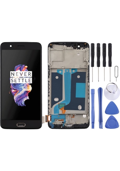 Oneplus 5 Lcd Ekran Ve Çerçeveli +tamir Seti Siyah Renk İlanı A5000 F45fd