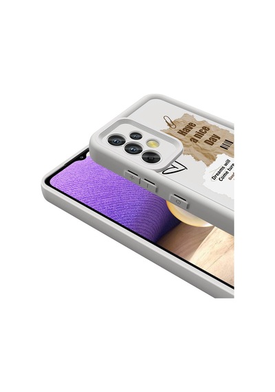 Galaxy A32 4g Kılıf Kamera Korumalı Baskılı Arka Yüzey Zore Klas Kapak Siyah