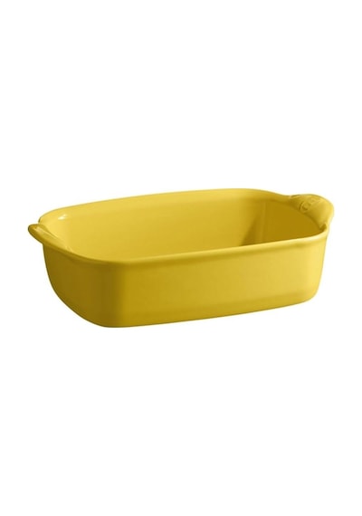 Emile Henry Fırın Kabı Dikdörtgen 22 X 14 Cm Mat Sarı Sarı