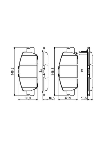 Honda Hr-v 1.6i-dtec 2015-2018 Bosch Ön Balata Netpar25792