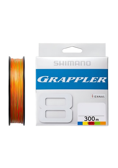 Shımano Grappler Multicolor X8 300 Metre 0.33 Mm,34.5 Kg Çeker,ip Misina,örgü Misina,ipek Misina