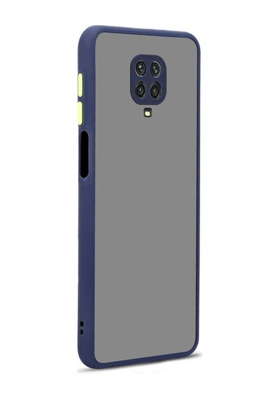 Xiaomi Redmi Note 9s Kılıf Zore Hux Kapak Lacivert