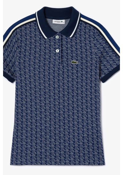Lacoste Slim Fit Polo T-shirt Kadın Polo Yaka Tişört Lacivert