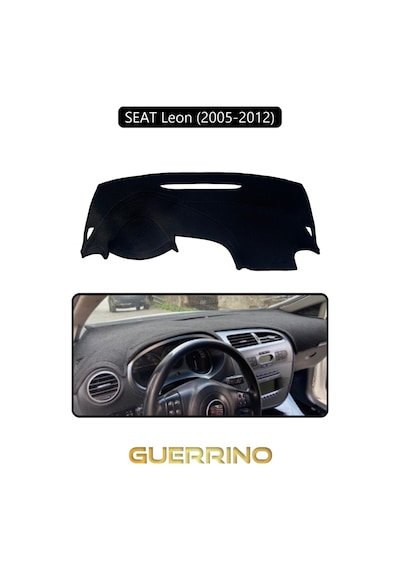 Seat Leon 2005-2012 Torpido Koruma Halısı Siyah Kenar