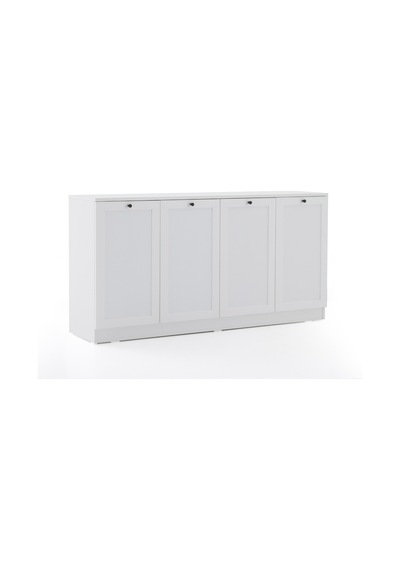 Terra Konsol 160x80x43 Beyaz - Modern Tasarım Antrasit