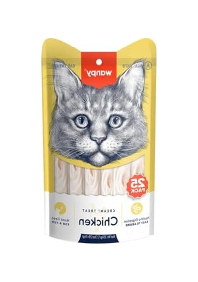 25x14 G Tavuk Krema Kedi Ödülü, Lezzetli Ve Besleyici 100 G