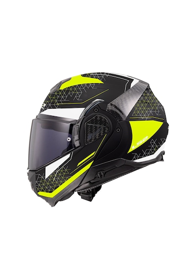 Ls2 Advant 2 Astral Çene Açılır Kask Neon Sarı - Siyah