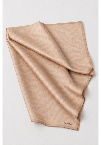 Aker Cacharel Desenli İpek Kadın Eşarp Zarif Dokulu Twill Günlük Ve Klasik 9150313-std 932
