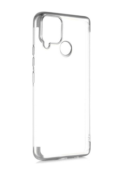 Realme C15 Kılıf Zore Dört Köşeli Lazer Silikon Kılıf