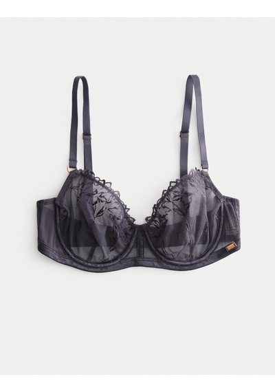 Marks & Spencer Nakışlı Sütyen T81006842D Gri