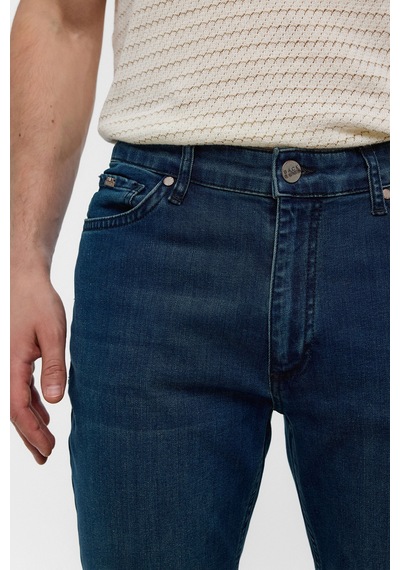 Backandbond Haki Slim Fit Denim Pantolon Çok Renkli