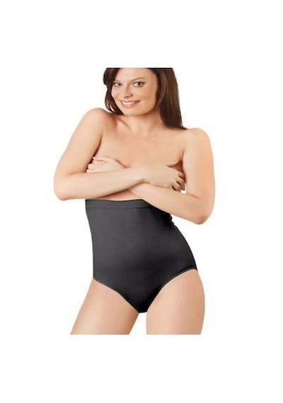 Elite Life Elite Kadın Dikişsiz Yüksek Bel Slip Korse Siyah