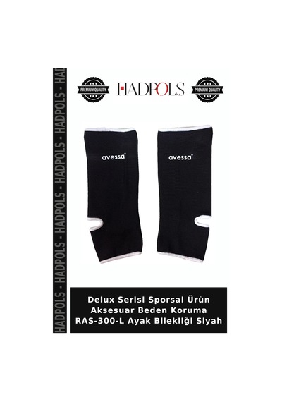 Delux Serisi Sporsal Ürün Aksesuar Beden Koruma Ras-300-l Ayak Bilekliği Siyah