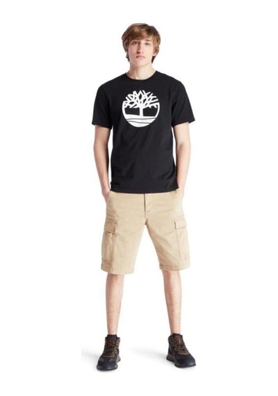Timberland Ss Kennebec River Tree Logo Tee  Siyah T-shirt Siyah
