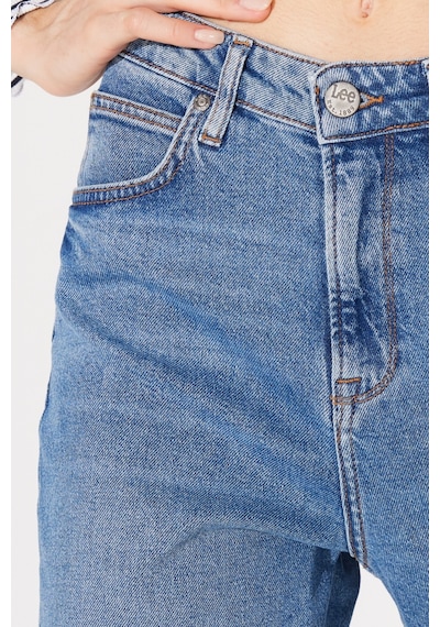 Lee Stella Regular Fit Normal Kesim Yüksek Bel Düz Paça Mavi Kadın Esnek Jean Denim Kot Pantolon L31J012404 Mavi