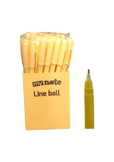 Mynote Line Ball 50'li Pp Kutu Pastel Turuncu Turuncu
