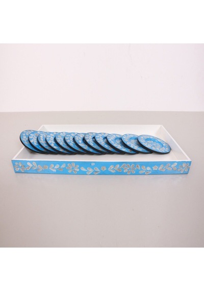 Pure Sedefli 45x25x4 Cm. Tepsi Ve 12 Li Sedefli Çay Tabağı Diğer