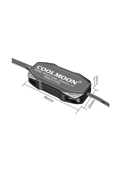 CoolMoon AR-1 5V 3Pin ARGB LED Kontrol Cihazı - Sata 15 Pin Güç - RGB Fan Şerit Led Denetleyici