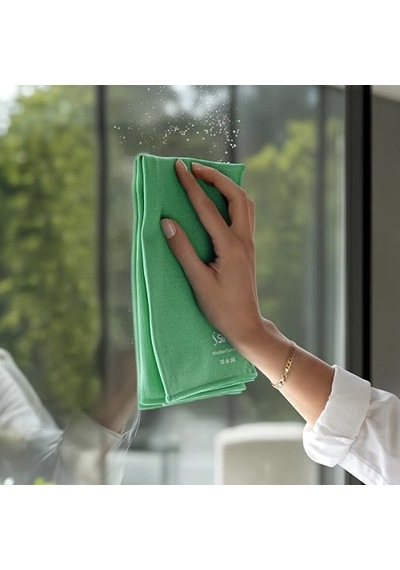 Silva Mikrofiber Cam Bezi Üçlü Set 40x40 Cm - Hav Ve İz Bırakmayan Cam Silme Bezi, Deterjansız Sadece Suyla Temizlik, Ayna Ekran Çelik Ve Oto Camı İçin, Yeşil Mavi Pembe Açık Bej