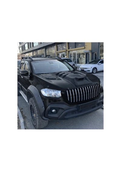 2017 Ve Üzeri Mercedes X Class Kaput Scoop Kabartma Kaplama Koruma Mat Si Yah