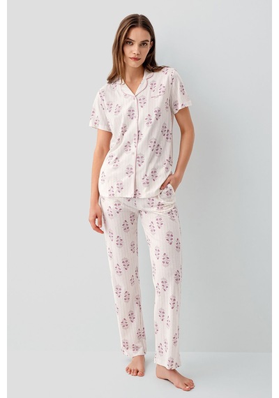 Pierre Cardin Kadın Pembe Gömlek Pijama Takım Pc9215-s-v2 Pembe